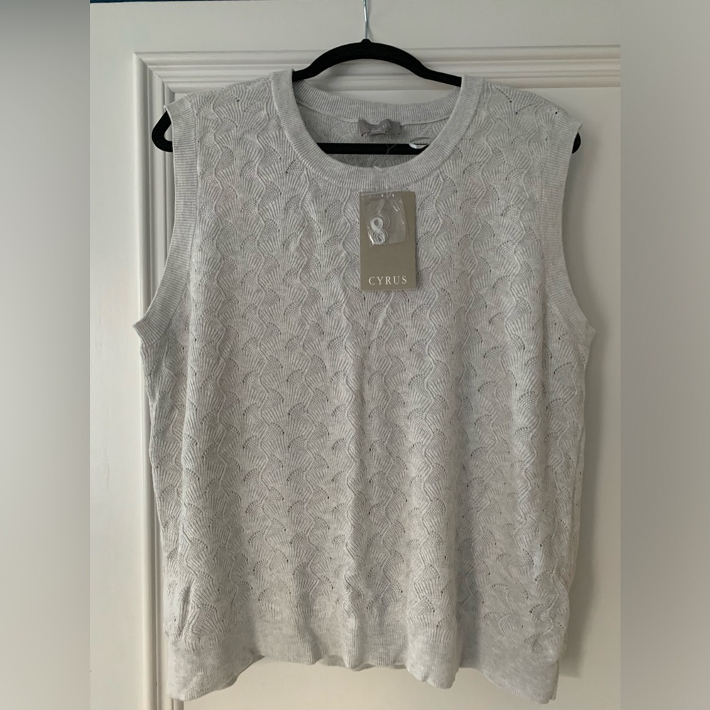 Light Grey Crewneck Vest